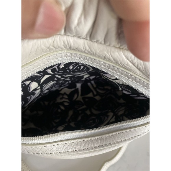 BRIGHTON Off-White Crossbody/Shoulder Leather Bag - Picture 10 of 16